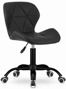 Otočné kreslo z eko kože California čierne