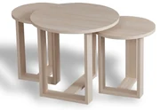 Skladací stôl Mira Oak, 3 ks