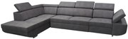 Rohová rozkladacia sedačka MAXIM MAXI L antracit