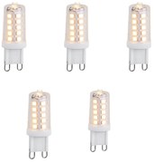Sada 5 stmievateľných LED žiaroviek G9 3,2 W 250 lm 2200 K