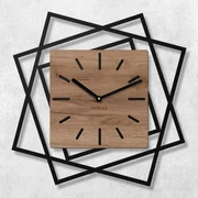 DUBLEZ | 3D drevené hodiny na stenu - Frames