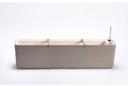 Plastia Samozavlažovací truhlík Berberis 80, sivá + sl. kosť, 80 cm