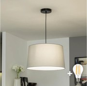 Brilagi - LED luster na lanku CERIA 1xE27/40W/230V priemer 45 cm šedý