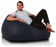 INTERMEDIC SK - Sedací vak MAXI 140x70 cm | extra veľký vak na sedenie a ležanie, 570 l Farba: E11 - Modrá tmavá (Ekokoža)