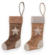 Súprava 2 závesných vianočných pančúch Boltze Stevy