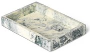 Ferm Living Podnos Mist Emerald Off-white 10 x 15 cm