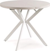 LUGO Rozkladací stôl 90-190 cm kašmír/biely