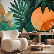 Fototapeta - Geometrické prírodné motívy (147x102 cm)