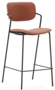 Barové stoličky v tehlovej farbe v súprave 2 ks (výška sedadla 68 cm) Maika – Marckeric