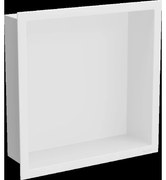 Mexen X-Wall-R zapustená polička s okrajom 30 x 30 cm, biela - 1920303010