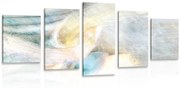 5-dielny obraz nevšedná abstrakcia