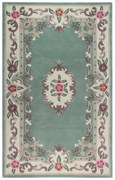 Zelený vlnený koberec Flair Rugs Aubusson, 75 × 150 cm