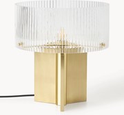 Stolová lampa's drážkovaným sklom Emmi