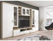 Obývacia stena Paris biela/sonoma