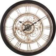 Nástenné hodiny Greyson, čierna/hnedá