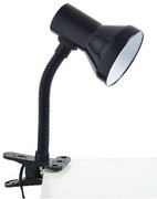ACA DECOR Retro stolná lampa s klipom PAVLOVA, čierna farba