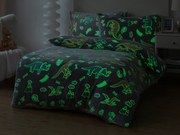 XPOSE® Mikroplyšové obliečky DINOSAURY Exclusive (svietiaci efekt)