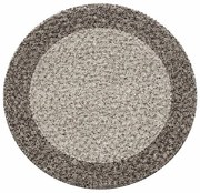 Ayyildiz, Kusový koberec Life Shaggy 1503 taupe kruh, 160x160 (priemer) kruh, hnedá, obývacia izba