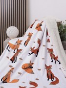 Baránková deka mikroplyš 150 × 200 cm – Líšky 02