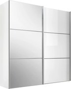 XXXLutz ŠAT. SKRIŇA S POSUV. DVERAMI, biela, 167/222/68 cm Moderano - Skrine - 000531006025