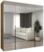 Skriňa Alicante III 200 artisan čierna