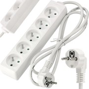 BERGE Predlžovačka - 5 zásuviek - 1,5 m - biela