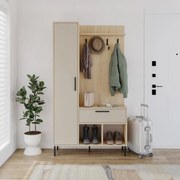 Předsíňová stěna Houseland Acton dub zafír/pieskovec