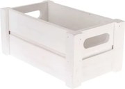 Úložný box drevený biely, 21,5x12,5x9,5 cm%