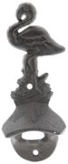 Nástenný liatinový otvárač na fľaše Plameniak - 7 * 4 * 16 cm