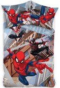 Posteľné obliečky Spiderman - motív Cez paralelné svety - 100% bavlna renforcé - 70 x 90 cm + 140 x 200 cm