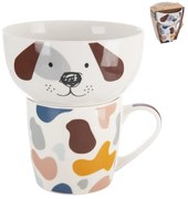 Porcelánová súprava hrnčeka a misky 2 ks 350 ml – Orion