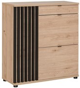 Komoda Pedro HJZ PD TYP G hickory jackson/čierna