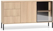 Komoda so zásuvkami s osvetlením Harmona 160 cm - dub lindberg