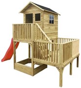 Detský domček Hubert so šmykľavkou 120 176x227x273 cm