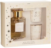 Aróma darčekový set Warm Winter, vôňa Golden Amber, difuzér + 2x sviečka