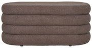 Hnedá lavica z textílie buklé Dartford – House Nordic