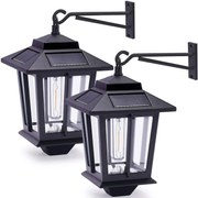 Bezdoteku LEDSolar závesný solárny vonkajší hliníkový lampáš lucerna 2 ks, bezdrôtové, iPRO, 15W, teplá farba