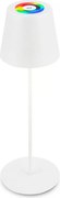 Briloner 7510016 - LED RGBW stmievateľná stolná lampa CALIDA 2,5W/5V IP44 1200 mAh biela