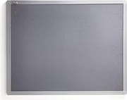 Nástenka VIRGINIA, 600x450 mm, šedá, hliníkový rám