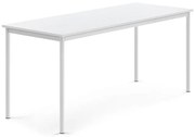 Stôl SONITUS, 1800x700x760 mm, HPL - biela, biela