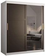 Skriňa Amiro 2 150 biely/čierny