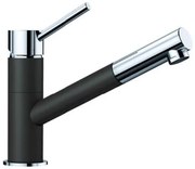 Blanco Kano-S drezová batéria s vyťahovacou sprškou kávová,chróm 525043