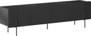 TV stolík Malmi 200 cm - čierny mat / čierna