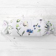 Biante Vankúš valec bonbon Sandra SA-391 Lúčne kvietky s motýlikmi 15x40 cm