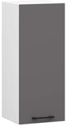 Horná kuchynská skrinka OLIWIA W30 H720 biela / grafitová / sivá