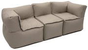 Textilná modulová 3-miestna lavica MODULTEX (cappuccino)