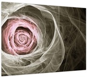 Obraz - Abstraktné ruže svetlo ružová (70x50 cm)