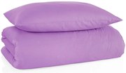 Bavlnené jednofarebné posteľné obliečky BedTex Exclusive Collection - fialkové - 100% bavlna - 70 x 90 cm + 140 x 200 cm