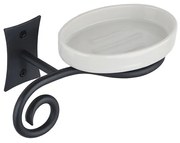 Sapho Sapho, REBECCA mydeľnička, čierna/keramika, CC002