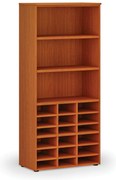 Triediaci regál PRIMO WOOD, 800 x 420 x 1781 mm, 18 priehradiek, čerešňa